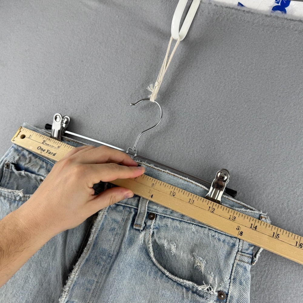 Vintage Levis Jeans Mens Fits 28x32 Blue 501 Straight Leg 80s Made in USA - Picture 15 of 16